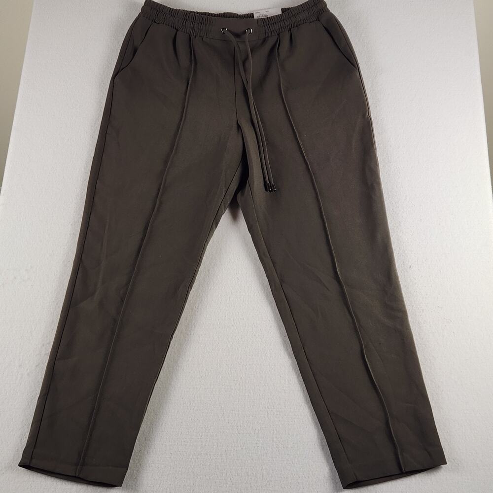 Women's Nine West Mid Rise Jogger Pants Olive Size M New With Tags #378